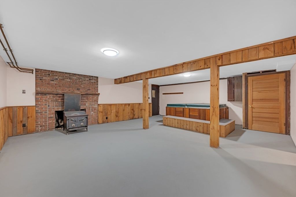 Fireplace, Interior, Stone Walls, Wooden Walls