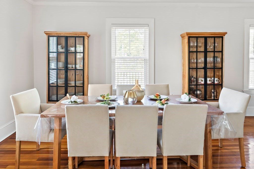 Dining room, Interior, Wood Texture Flooring