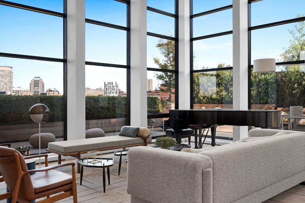 Interior, Living room, Piano, Sun Room, Wood Texture Flooring