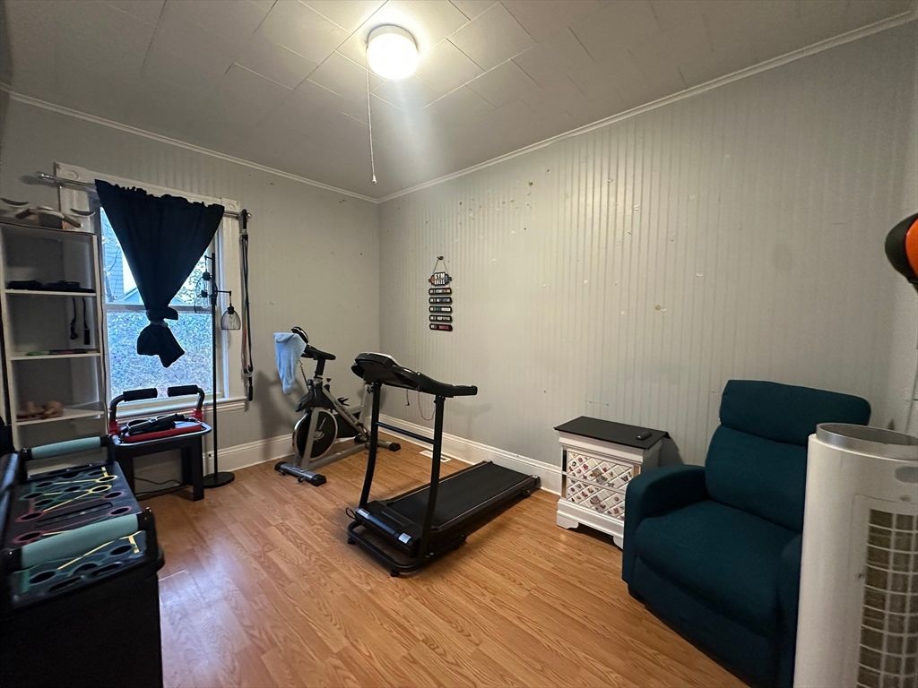 Fitness Equipment, Interior, Wood Texture Flooring