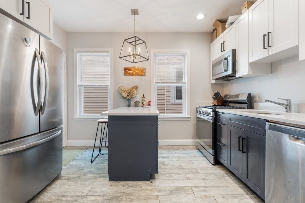 Interior, Kitchen, Pendant Lights, Recessed Lighting, Stainless Steel Appliances