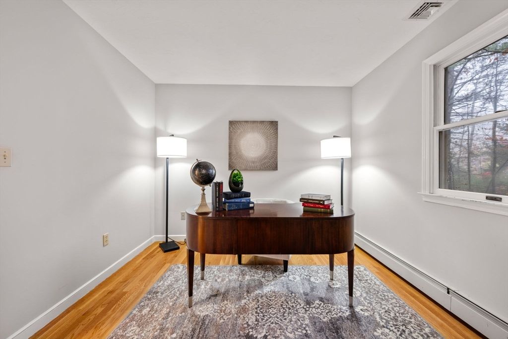 Home Office, Interior, Wood Texture Flooring