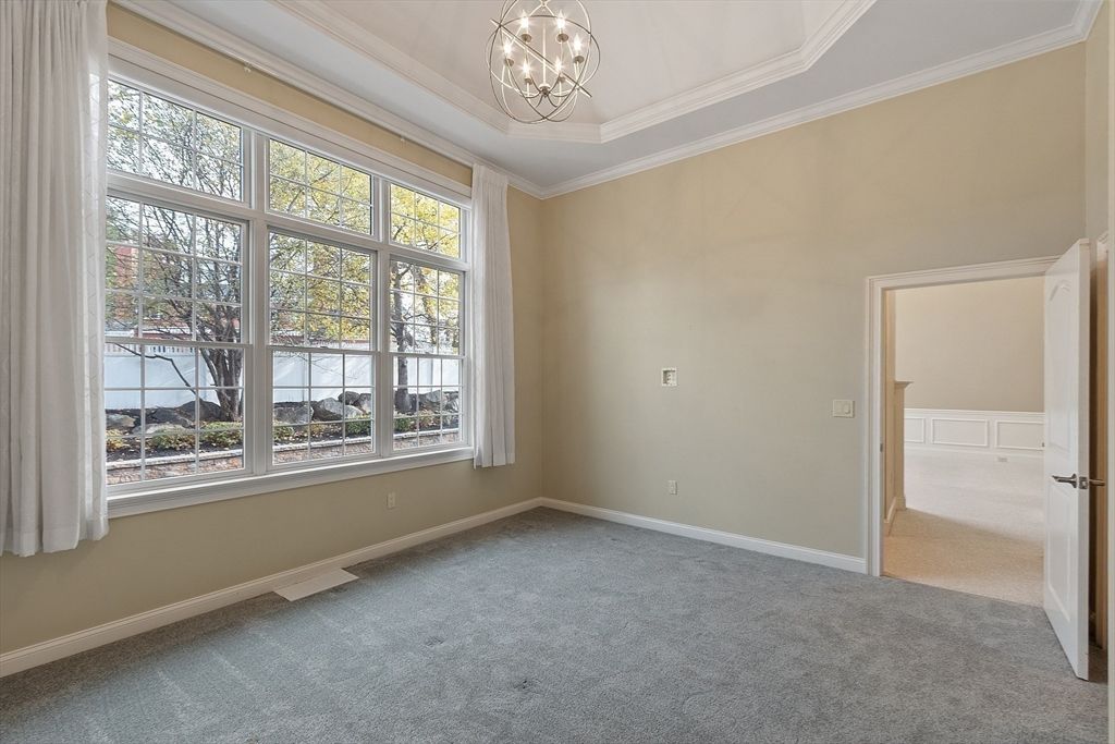 Chandelier, Empty room, Interior