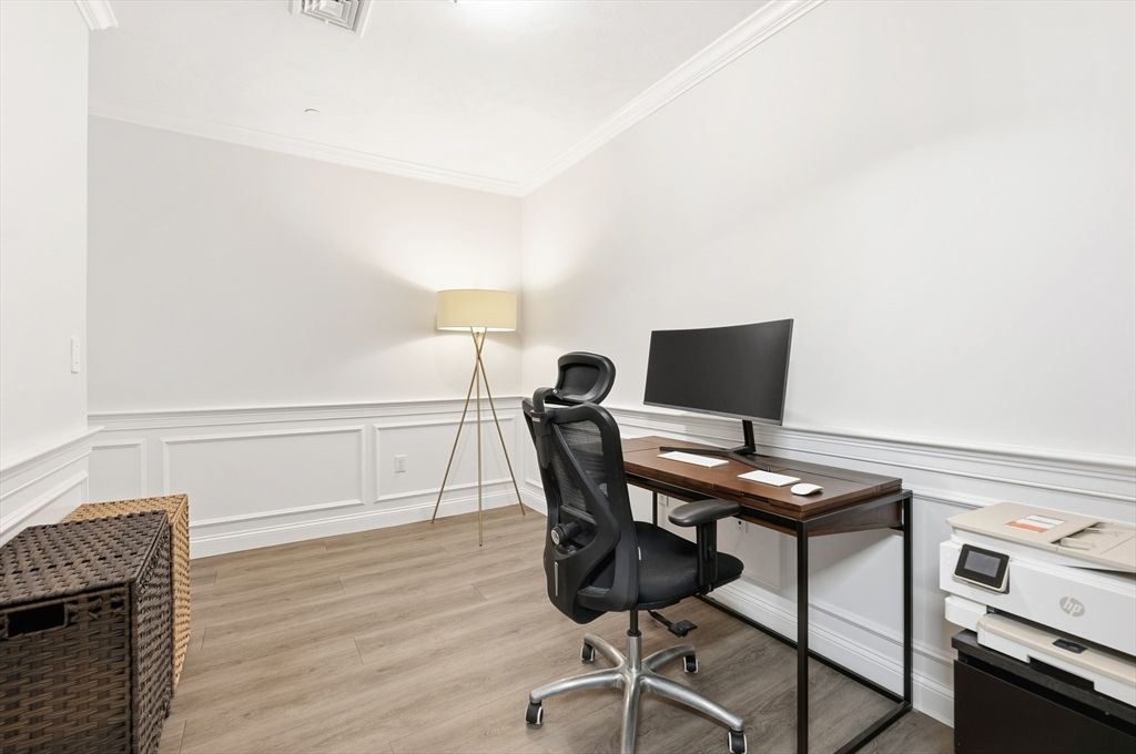 Home Office, Interior, Wood Texture Flooring