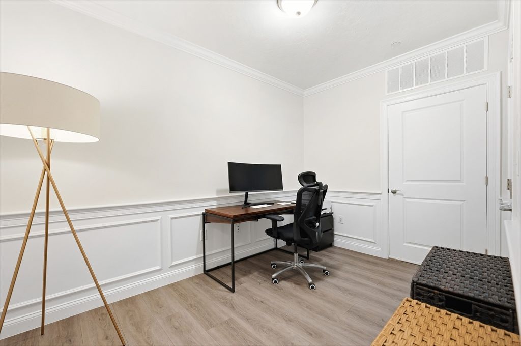 Home Office, Interior, Wood Texture Flooring