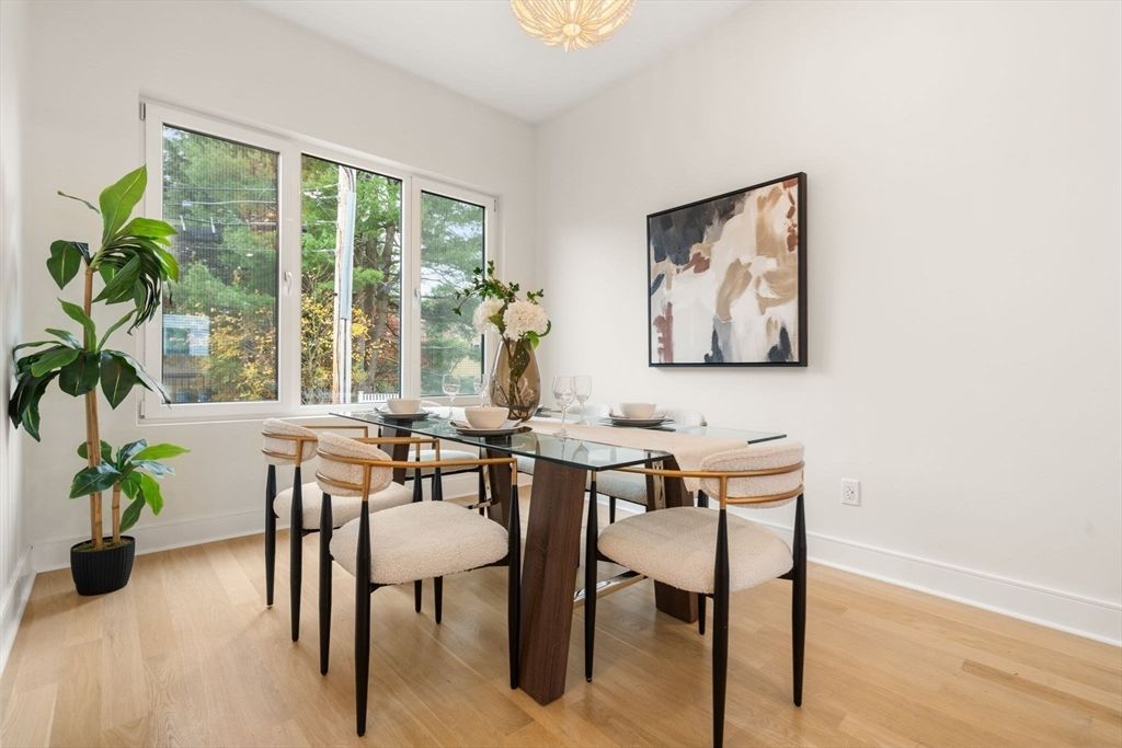 Dining room, Interior, Wood Texture Flooring