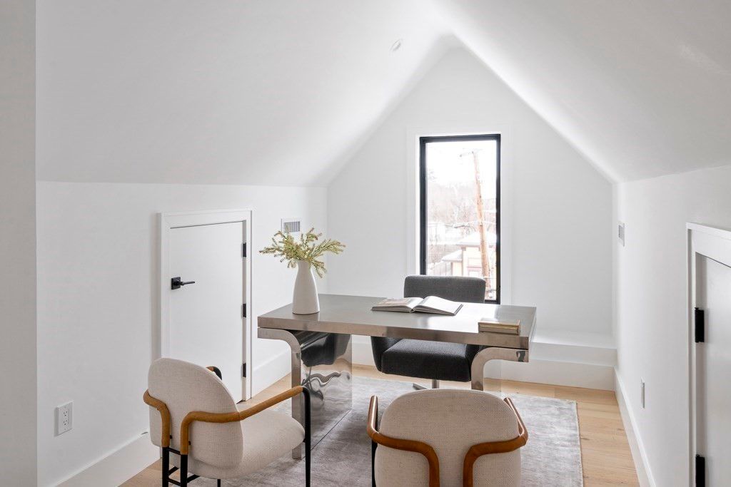 Home Office, Interior, Wood Texture Flooring