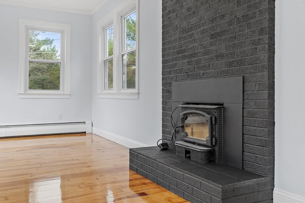 Fireplace, Interior, Wood Texture Flooring