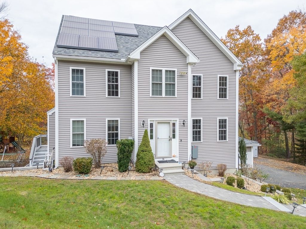 Backyard, Exterior, Facade, Solar Panels, Farmhouse