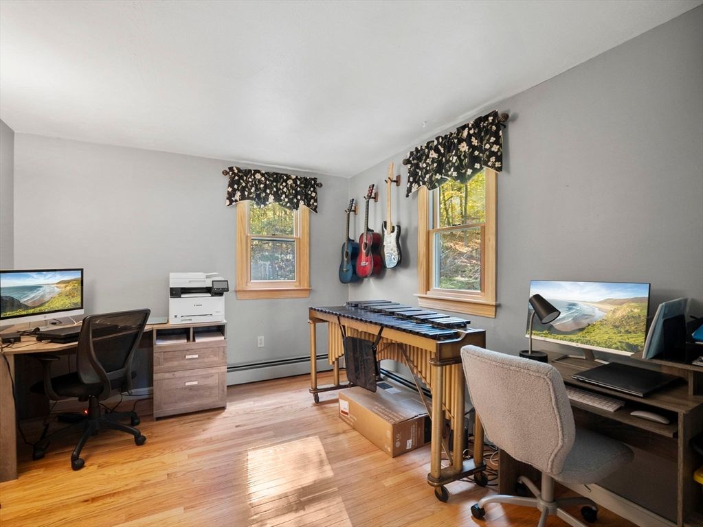 Home Office, Interior, Wood Texture Flooring