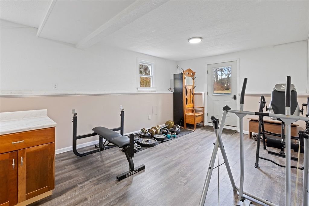 Fitness Equipment, Interior, Wood Texture Flooring