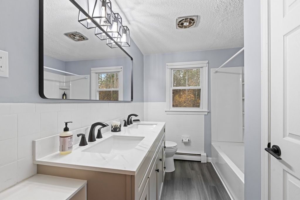 Bathroom, Interior, Wood Texture Flooring