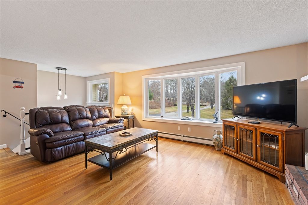 Interior, Living room, Pendant Lights, Wood Texture Flooring