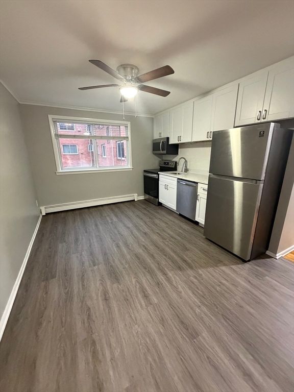 Interior, Kitchen, Wood Texture Flooring