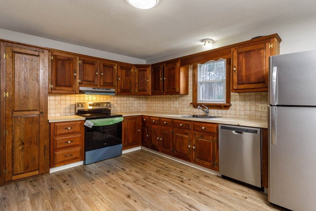 Interior, Kitchen, Wood Texture Flooring