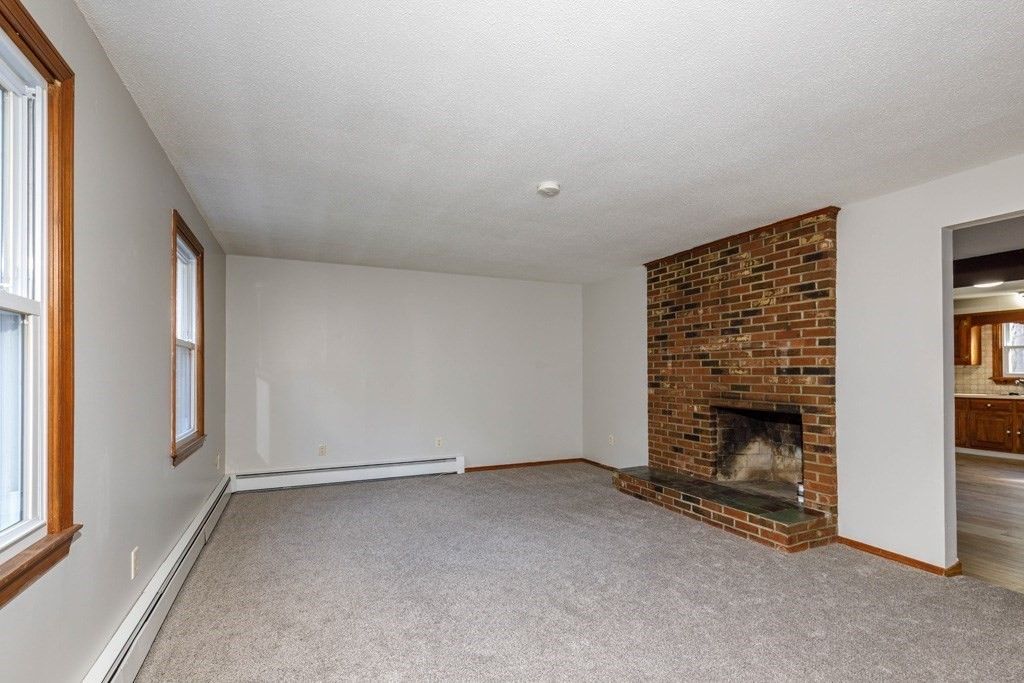 Empty room, Fireplace, Interior, Stone Walls
