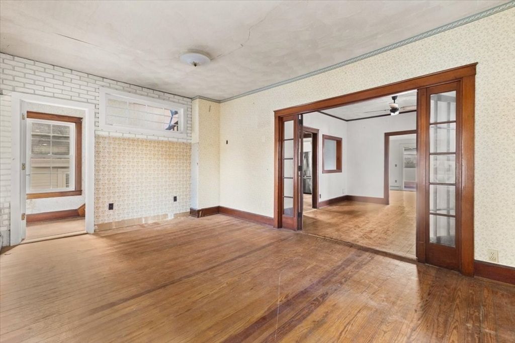 Empty room, Interior, Wood Texture Flooring