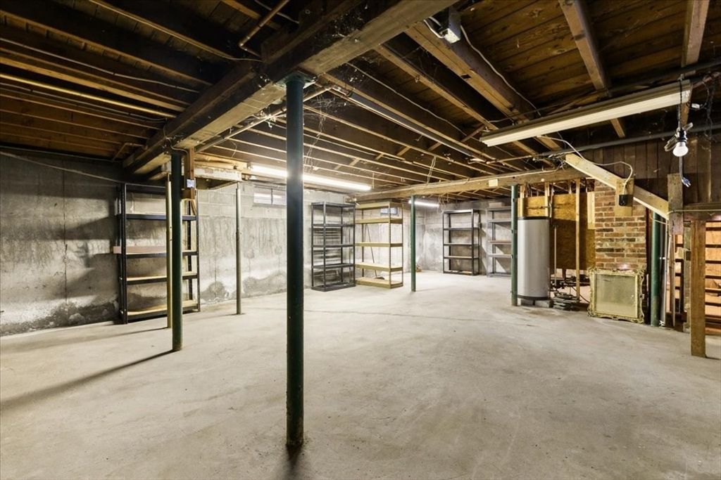 Interior, Stone Walls, Wooden Beams