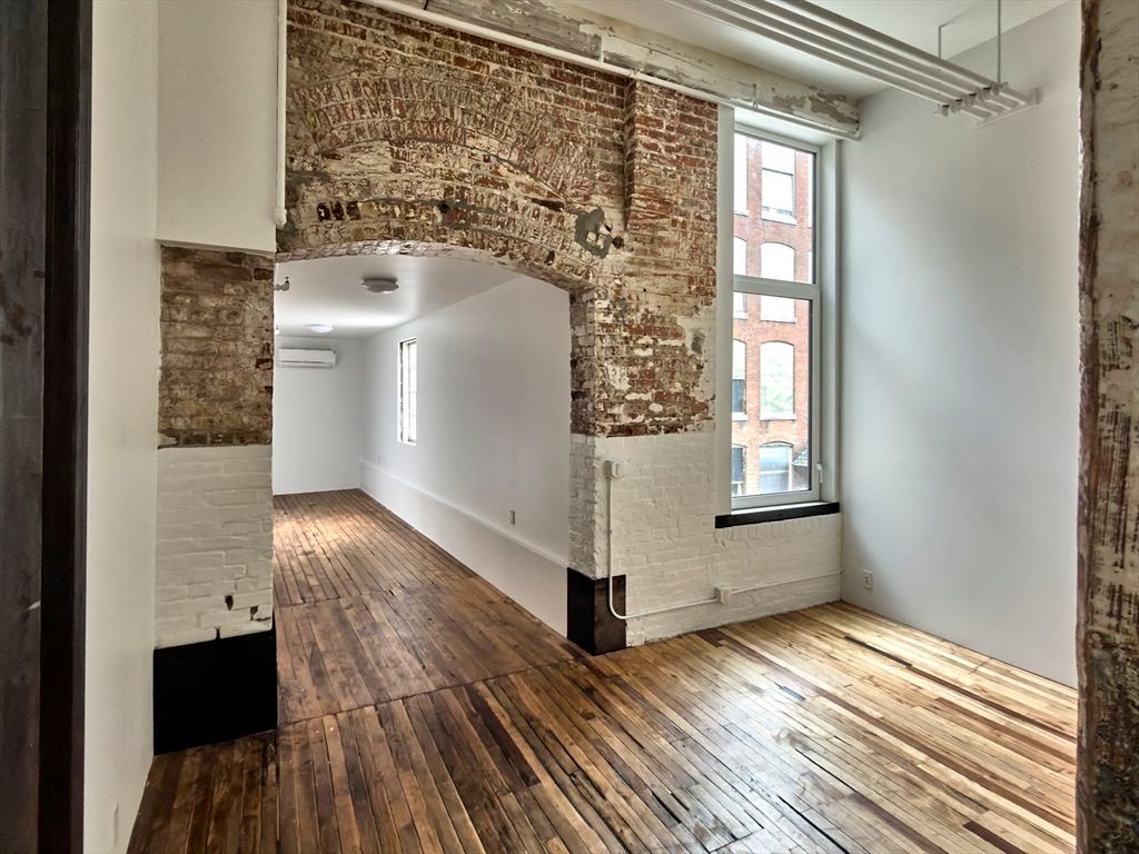 Interior, Stone Walls, Wood Texture Flooring