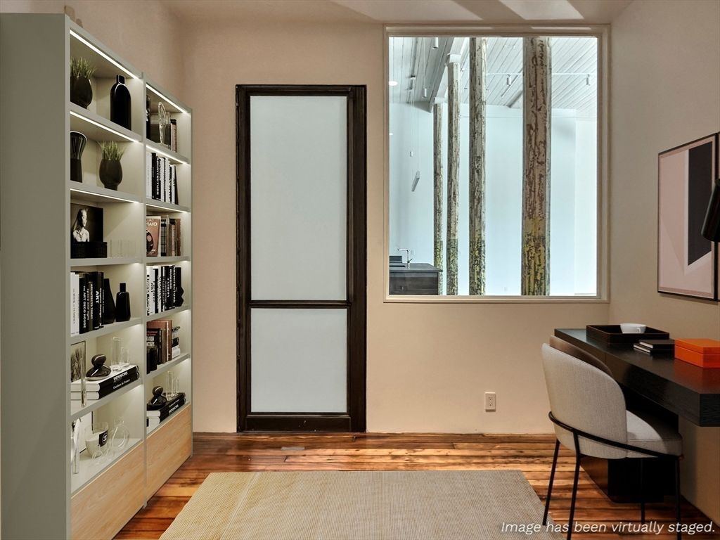 Home Office, Interior, Wood Texture Flooring