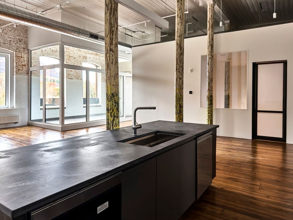 Interior, Kitchen, Wood Texture Flooring