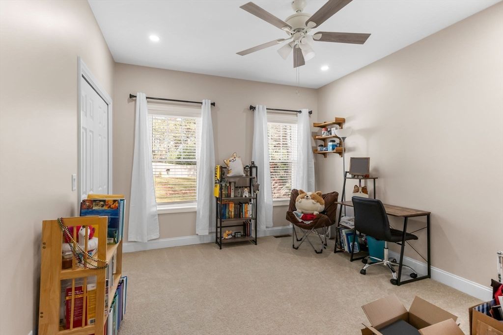 Home Office, Interior, Recessed Lighting