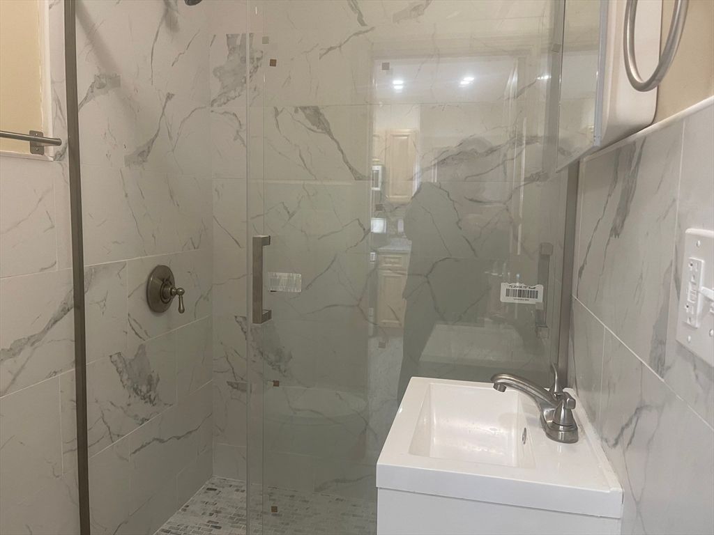 Bathroom, Glass Shower, Interior, Marble Walls