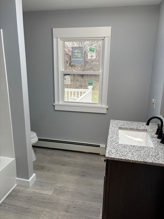 Bathroom, Interior, Wood Texture Flooring