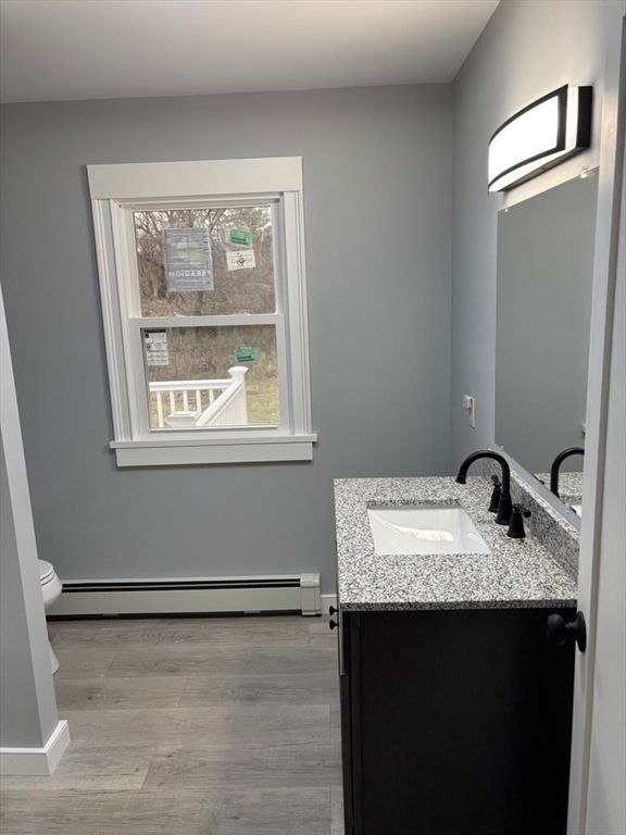 Bathroom, Dual Sink Vanities, Interior, Wood Texture Flooring