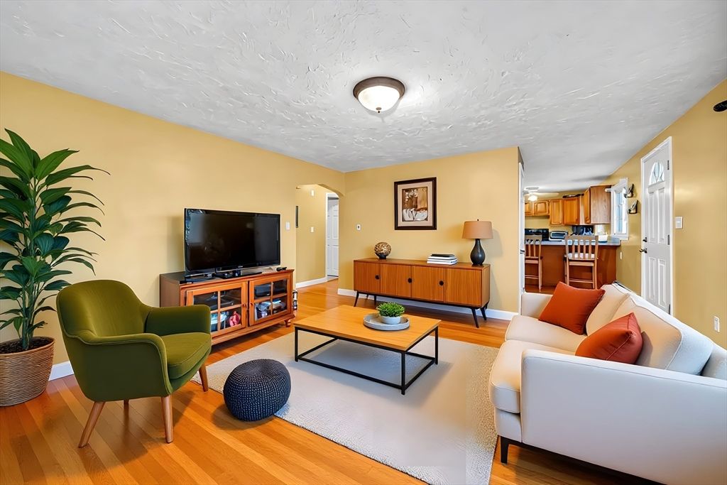 Interior, Kitchen, Living room, Wood Texture Flooring