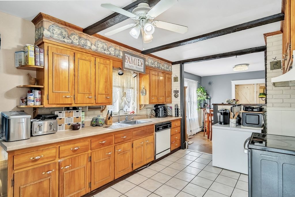 Interior, Kitchen, Wooden Beams