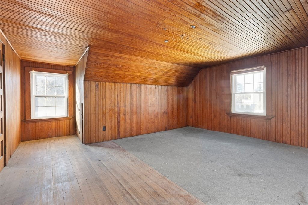 Empty room, Interior, Wooden Ceilings, Wood Texture Flooring, Wooden Walls