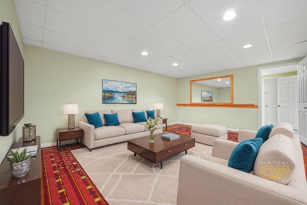 Interior, Living room, Recessed Lighting