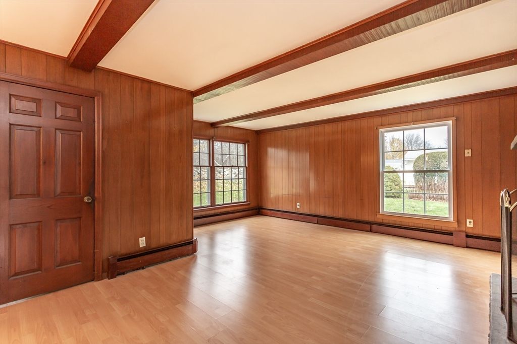 Empty room, Interior, Wood Texture Flooring, Wooden Walls