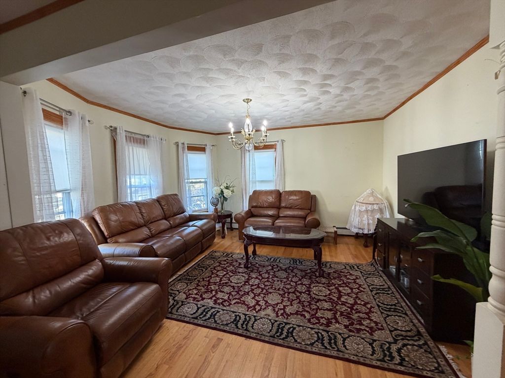 Chandelier, Interior, Living room, Wood Texture Flooring