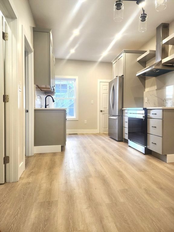 Interior, Kitchen, Wood Texture Flooring