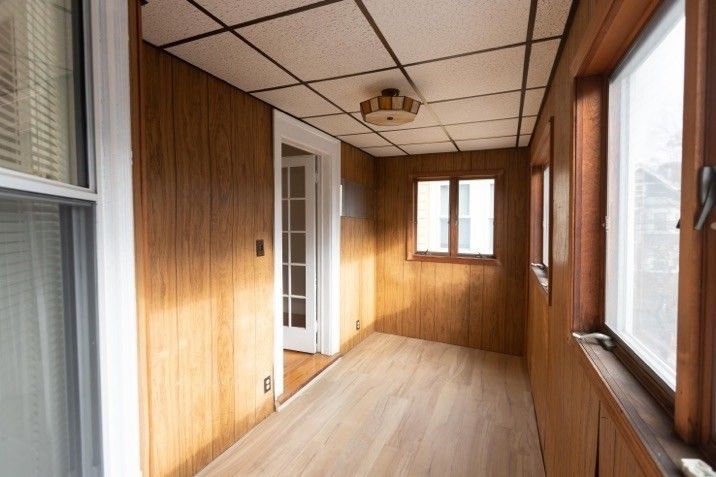 Empty room, Interior, Wood Texture Flooring, Wooden Walls