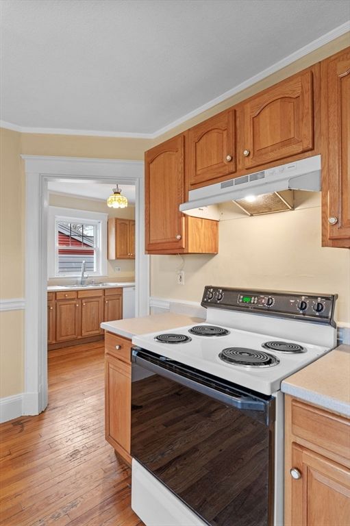Chandelier, Interior, Kitchen, Wood Texture Flooring