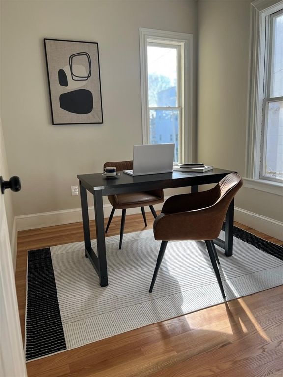 Home Office, Interior, Wood Texture Flooring