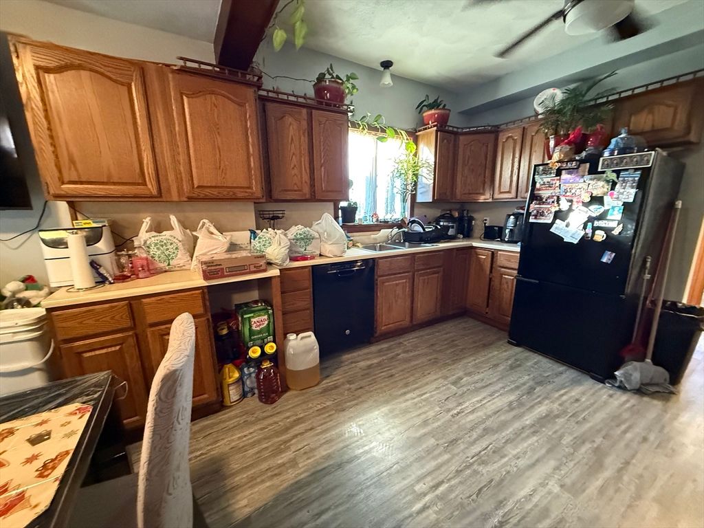 Interior, Kitchen, Wood Texture Flooring