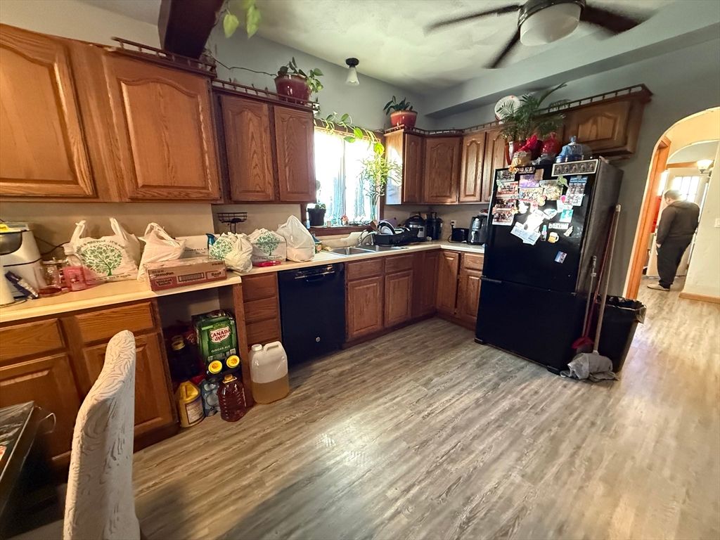 Interior, Kitchen, Wood Texture Flooring