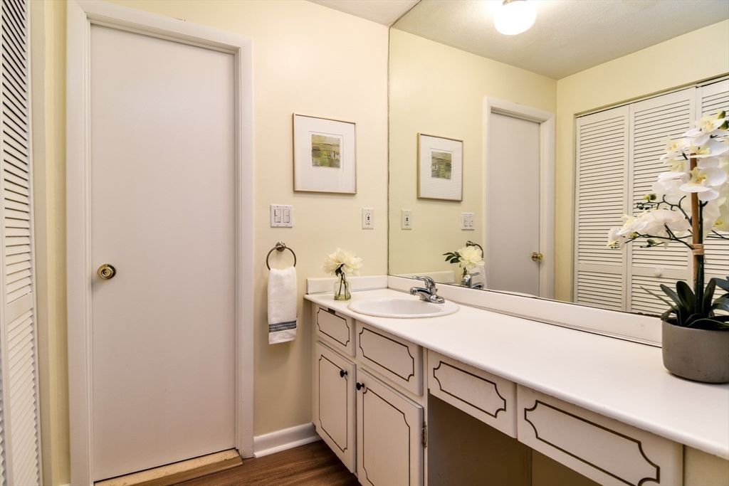 Bathroom, Dual Sink Vanities, Interior, Wood Texture Flooring