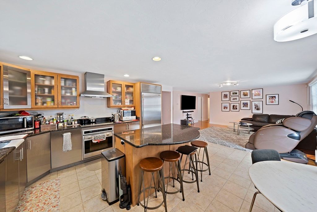 Interior, Kitchen, Living room, Recessed Lighting, Stainless Steel Appliances