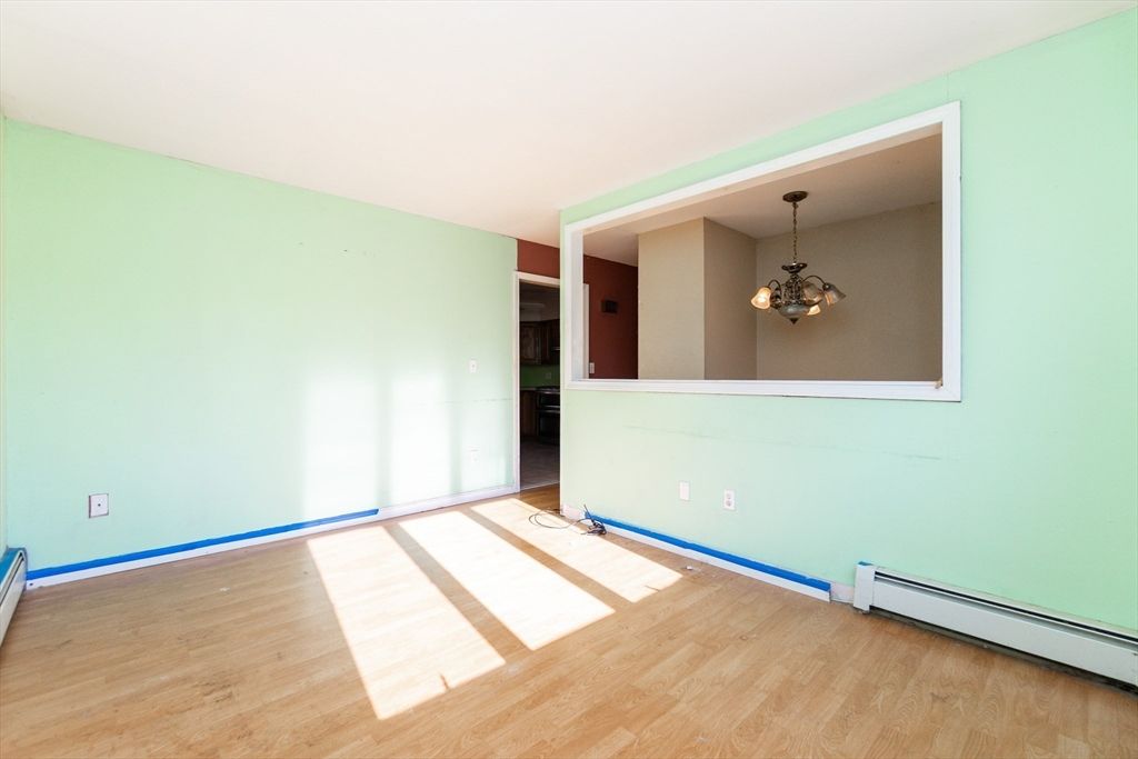 Chandelier, Empty room, Interior, Wood Texture Flooring