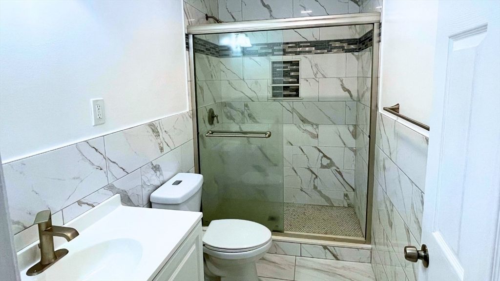 Bathroom, Glass Shower, Interior, Marble, Marble Walls
