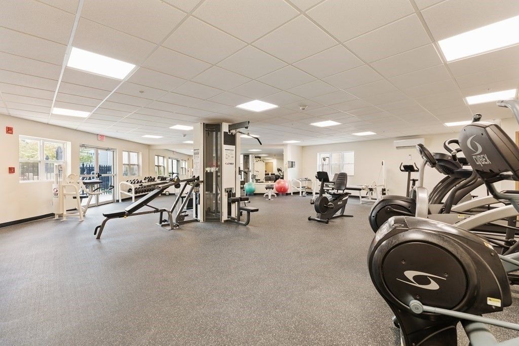 Fitness Equipment, Gym, Interior, Recessed Lighting