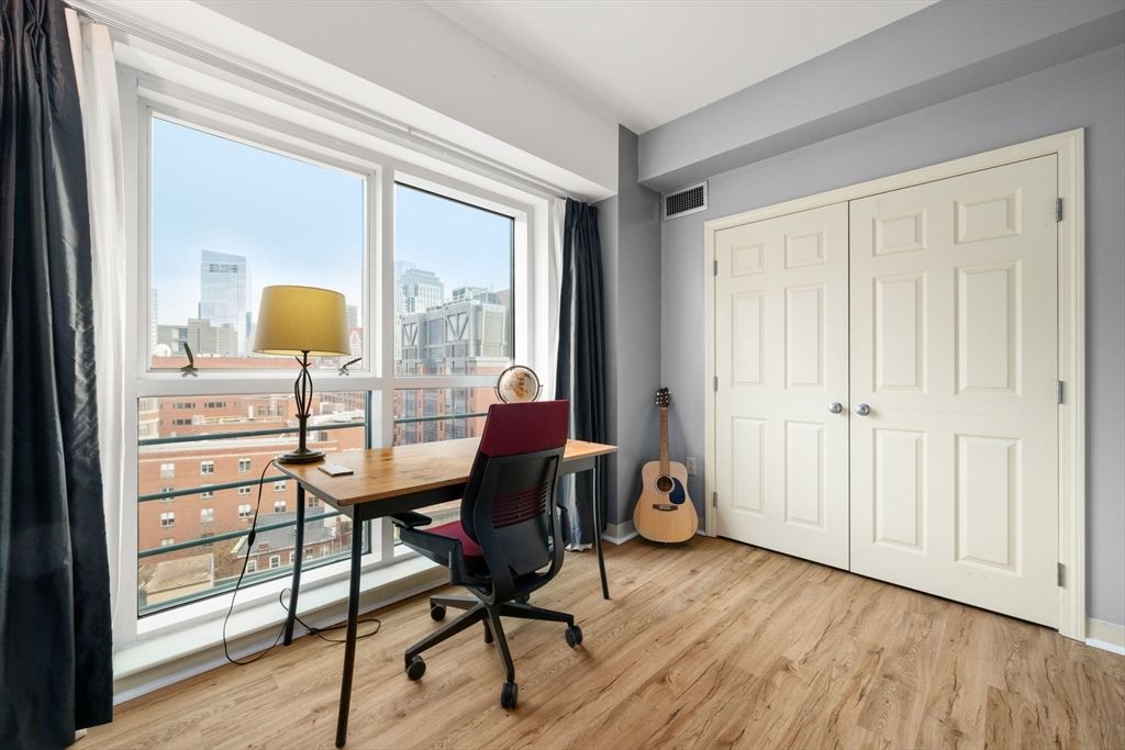 Home Office, Interior, Wood Texture Flooring