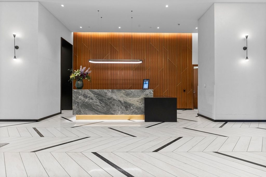 Interior, Marble, Recessed Lighting, Wooden Walls
