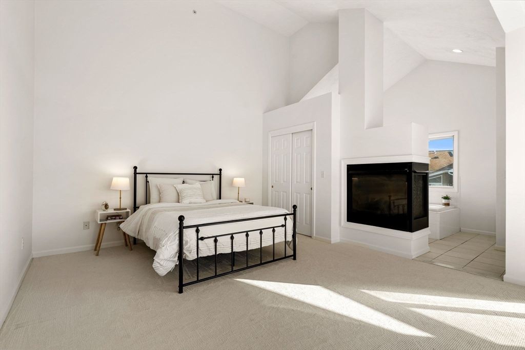 Bedroom, Fireplace, Interior, Recessed Lighting