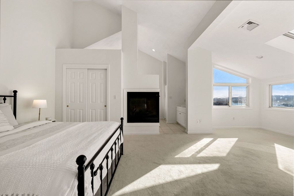 Bedroom, Fireplace, Interior, Recessed Lighting